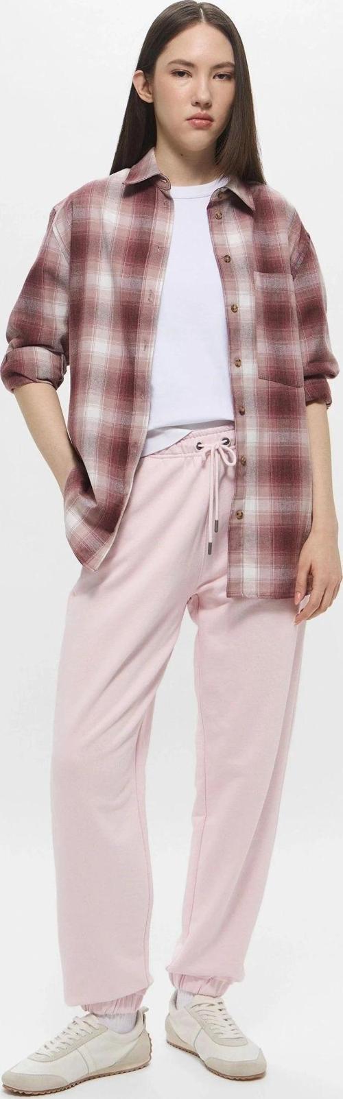 Jeans GJ PANTS ICONIC FLEECE Kadın Pembe Eşofman Altı W5RB63K68I4-A61U