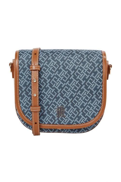 TH MONOPLAY LEATHER SADDLE BAG Kadın  Çapraz Çanta AW0AW17414DW6