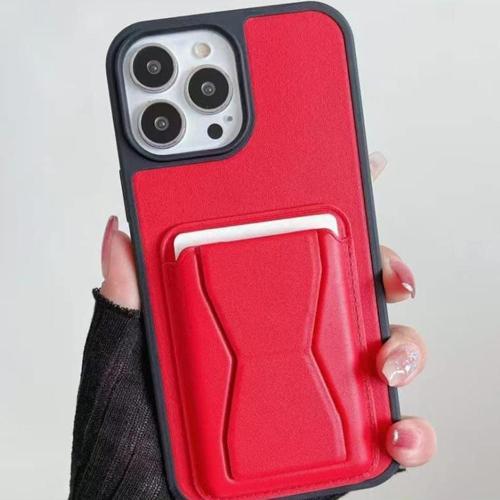 Iphone 12 Pro Max Ile Uyumlu Kılıf Stand Olabilen Deri Kılıf Kartlık Özellikli Emollient Kılıf