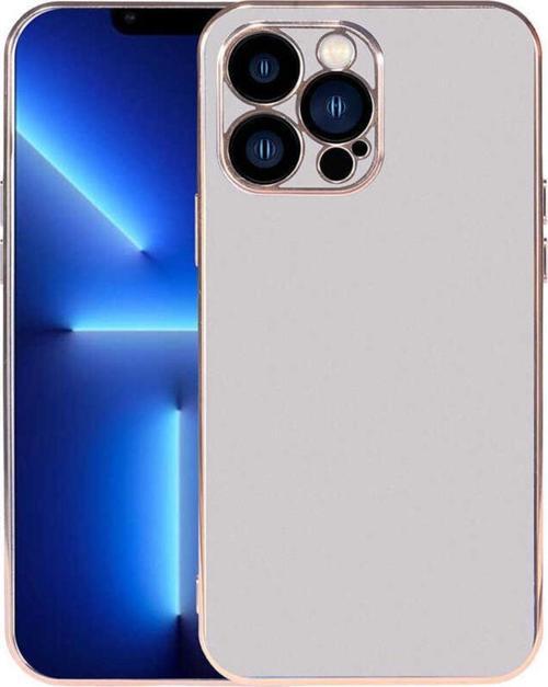 Iphone 13 Pro Max Ile Uyumlu Kılıf Kamera Korumalı Parlak Renk Tasarımlı Emollient Kılıf Gümüş