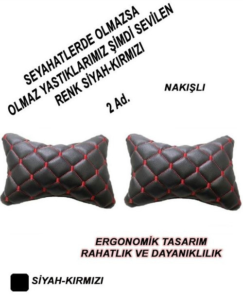Suzuki Alto Oto,Araba Boyun Yastığı Kırmızı