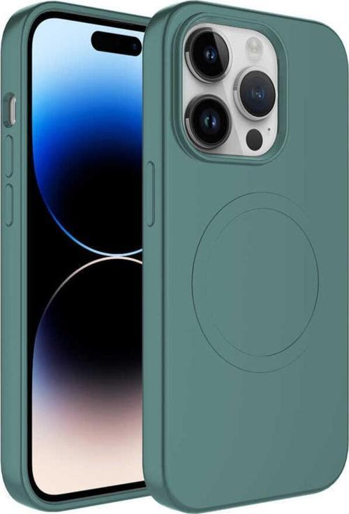 Iphone 14 Pro Max Ile Uyumlu Kılıf Magsafe Uyumlu Wireles Şarj Özellikli Pastel Color Silikon Kapak