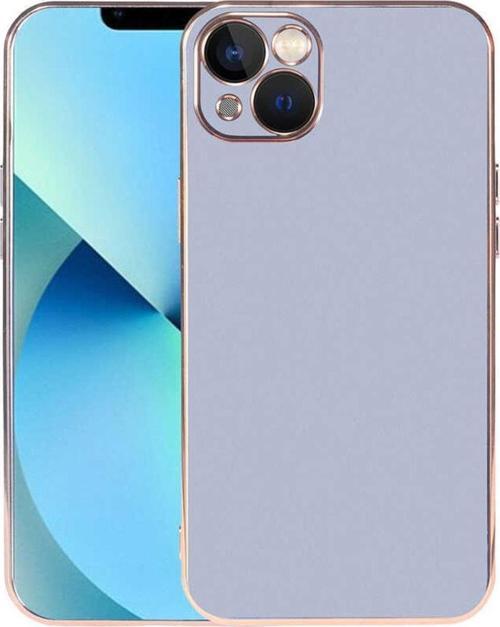 Iphone 13 Ile Uyumlu Kılıf Kamera Korumalı Parlak Renk Tasarımlı Emollient Kılıf Mavi Açık