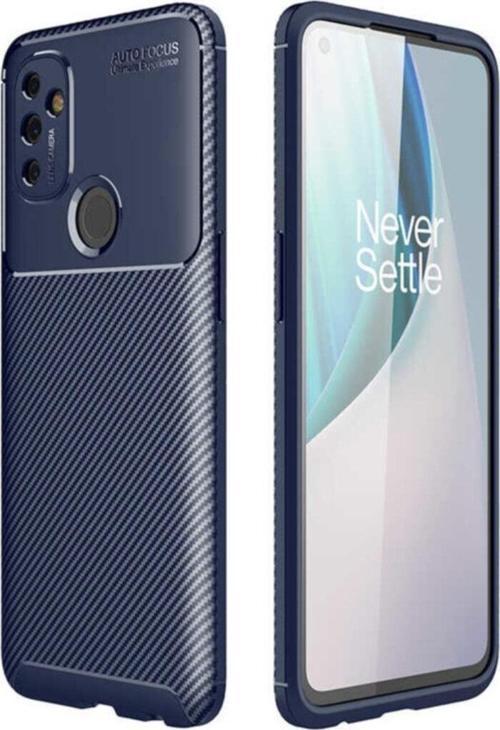 Oneplus Nord N100 Kılıf Karbon Delüx Tpu Silikon Lacivert