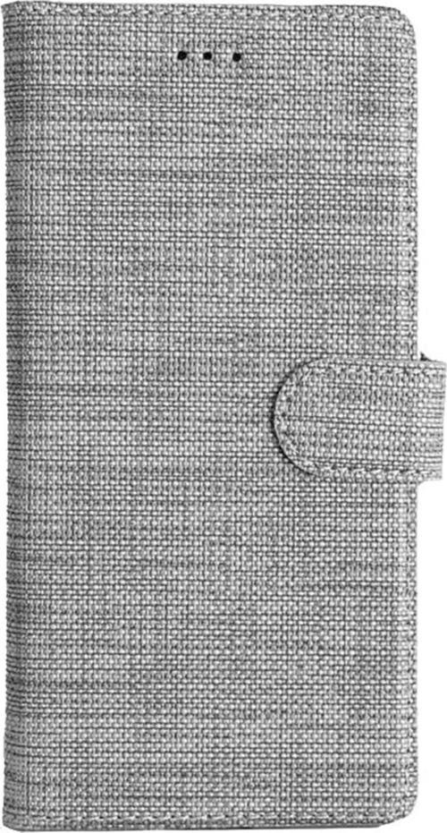 Samsung Galaxy A24 Ile Uyumlu Kılıf Stand Olan Kartvizitli Ve Para Gözlü Kumaş Desen Cüzdan Kılıf