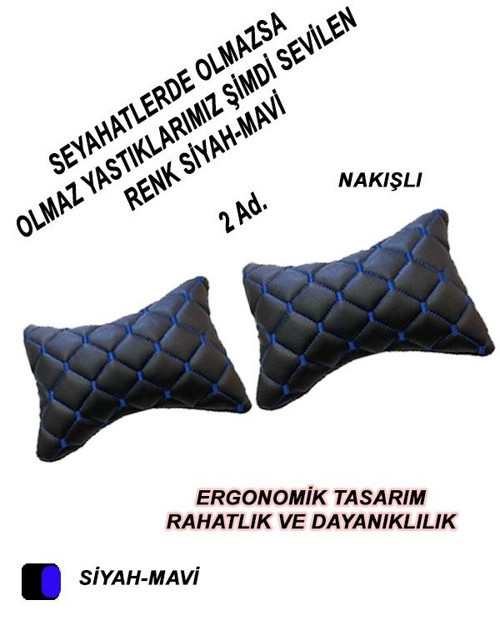 Skoda Kodıac Araç,Oto Koltuk Boyun Yastığı Mavi