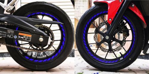 Tam Tur Reflektif Mavi Supersport İç Jant Şeridi Sticker Çınar Extreme 