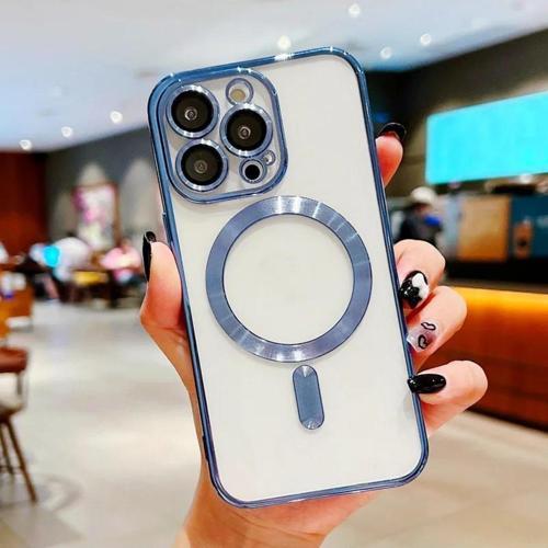 iPhone 14 Pro Max uyumlu Kamera Korumalı Kılıf Magsafe ile uyumlu Wireless Power-Magnet Kılıf