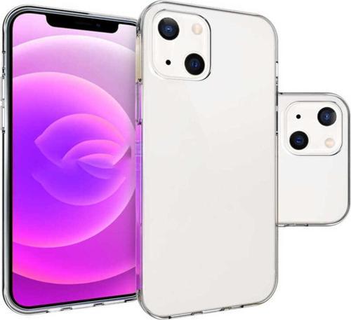 iPhone 15 ile uyumlu Kılıf Süper Şeffaf ve pürüzsüz Silikon Kapak