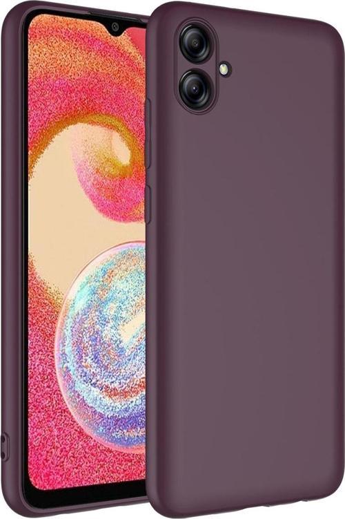 Vivo Y16 Ile Uyumlu Kılıf Kadife Iç Yüzey Silikon Z-mara Lansman Vieri Kılıf Koyu Mor