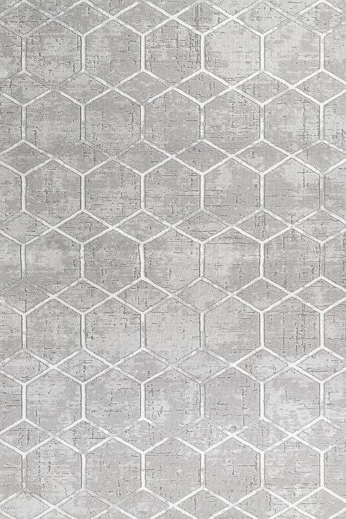 Gri Geometrik Etnik Modern Desenli Pamuk Makinada Yıkanabilir Hav Toz Vermez Leke Tutmayan Kaymaz Taban Dijital Makine Baskı Salon Yolluk Mutfak Halı
