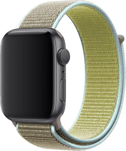 Apple Watch 40mm Uyumlu Kayış Spor Loop Kordon Yeşil Kahve