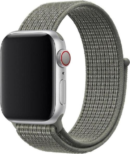 Apple Watch 42-44mm Bilekli Kumaş Kayış Kordon Gri Fabric K12