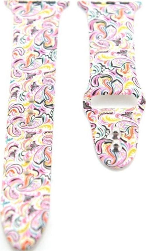 Apple Watch 42-44mm Grafiti Desenli Kayış Kordon Grafiti Nm-22