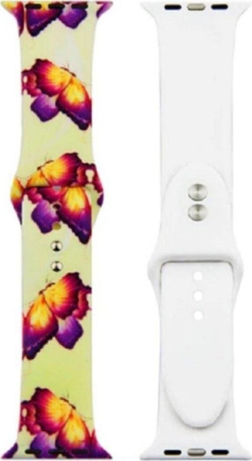 Apple Watch 42-44mm Grafiti Desenli Kayış Kordon Grafiti No-14