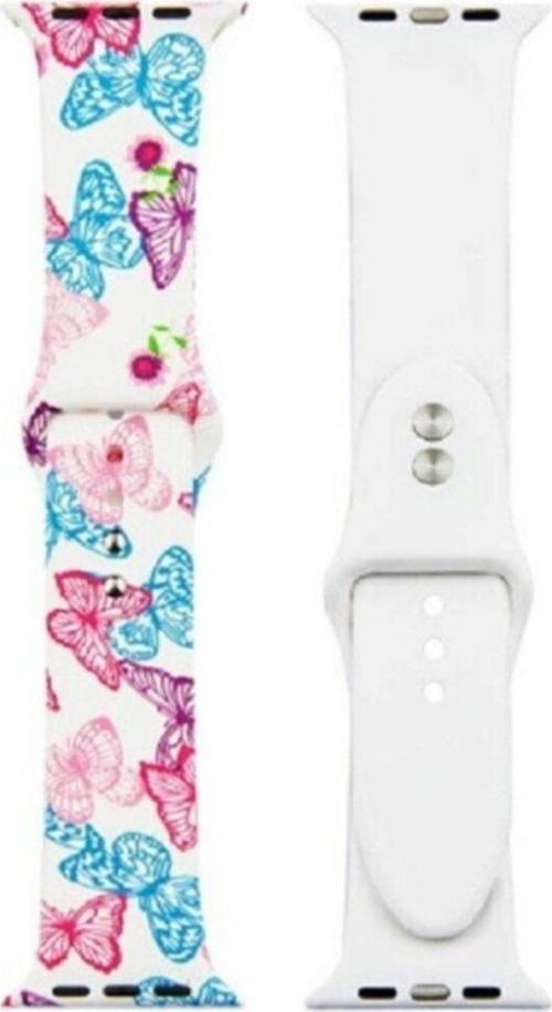 Apple Watch 42-44mm Grafiti Desenli Kayış Kordon Grafiti No-17