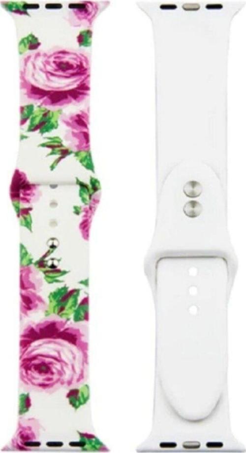 Apple Watch 42-44mm Grafiti Desenli Kayış Kordon Grafiti No-21