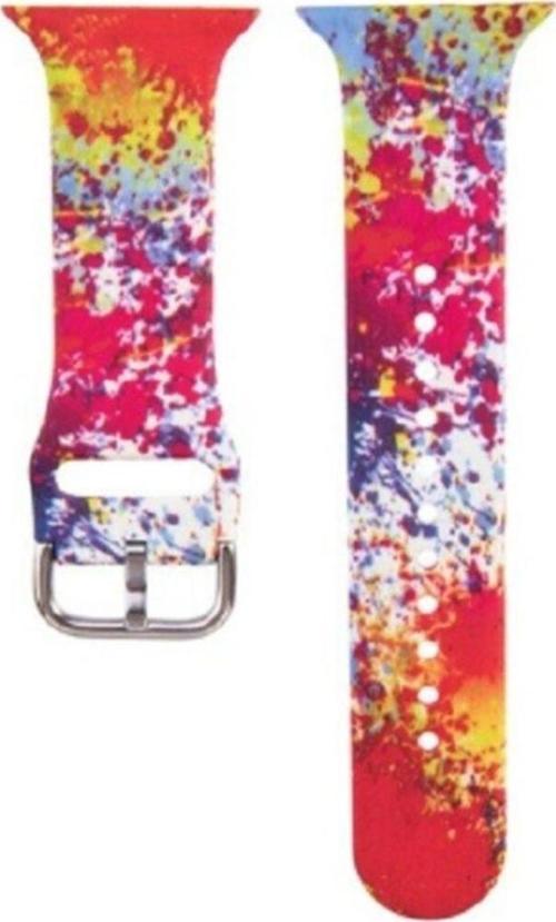 Apple Watch 42-44mm Grafiti Desenli Kayış Kordon Grafiti No-34