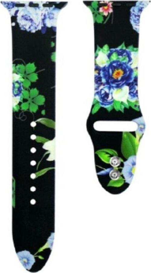 Apple Watch 42-44mm Grafiti Desenli Kayış Kordon Grafiti No-35