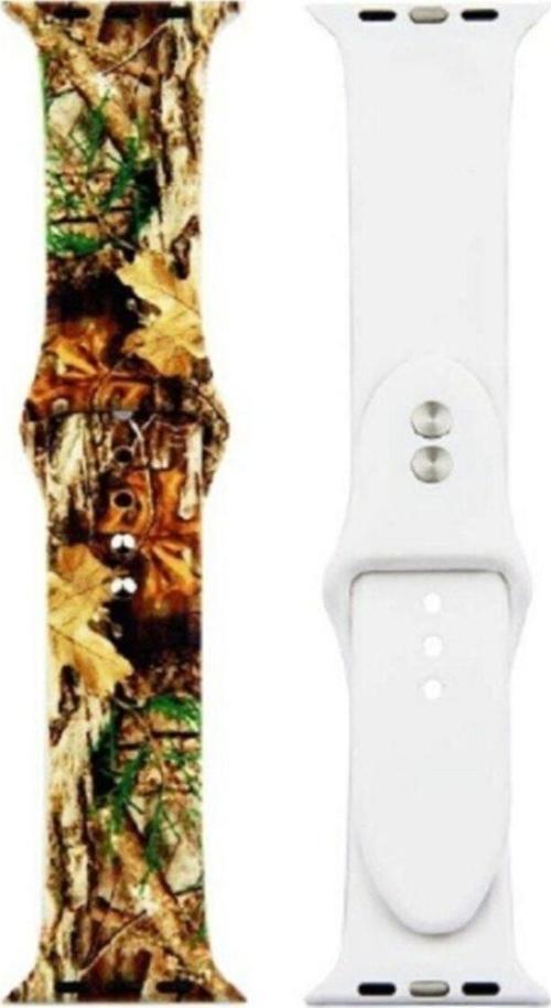 Apple Watch 42-44mm Grafiti Desenli Kayış Kordon Grafiti No-39