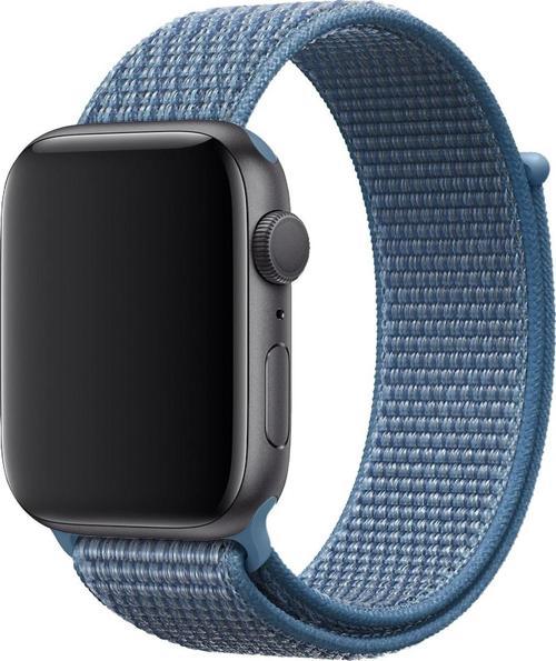 Apple Watch 44mm Uyumlu Kayış Spor Loop Kordon Pastel Mavi