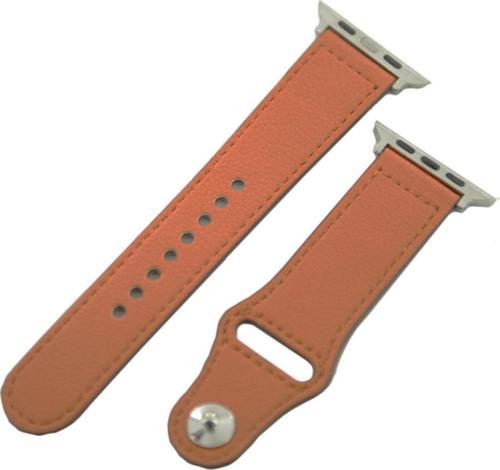 Apple Watch 42mm Deri Kordon Kayış Kahverengi