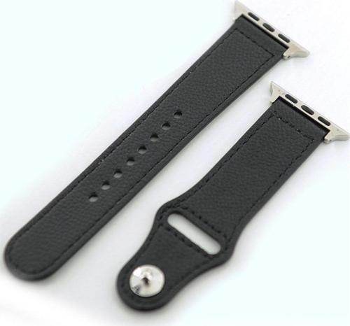 Apple Watch 42mm Deri Kordon Kayış Siyah