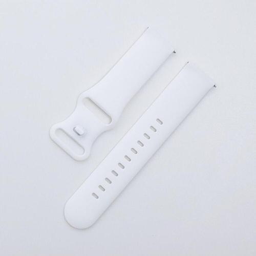 Apple Watch 5 Ile Uyumlu Kayış Yumuşak Çift Tokalı 42-44mm Termoplastik Kordon Beyaz