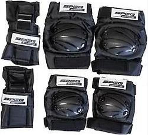 YETİŞKİN KORUMA SETİ 3  LÜ [ELLİK - DİRSEKLİK - DİZLİK] SİYAH