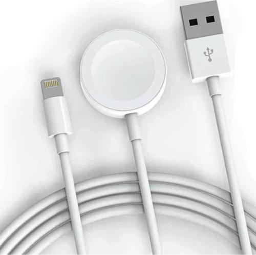 Apple Watch Ve Lightning 2 In 1 Masaüstü Manyetik Şarj Kablosu