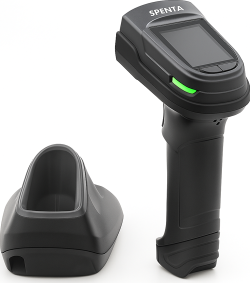 Spenta ST-3901 2D Kablosuz / Ekranlı/Tuşlu Barkod Okuyucu