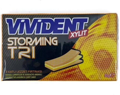 Storming XYLT TRI - Mango, Çarkıfelek ve Narenciye Aromalı Şekersiz Tatlandırıcılı Şerit Sakız