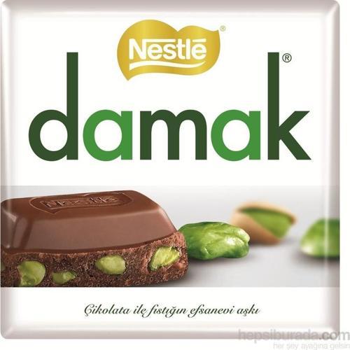Damak Antep Fıstıklı Sütlü Kare Çikolata TEK ADET