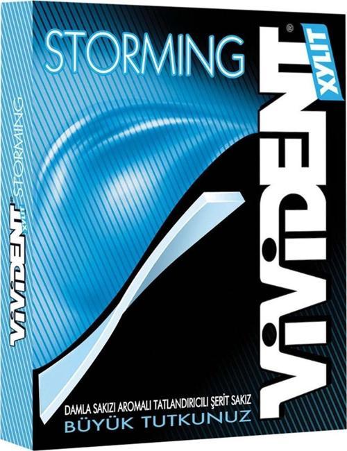 Storming Damla Sakızı Aromalı Şekersiz-Tatlandırıcılı Şerit Sakız 33g