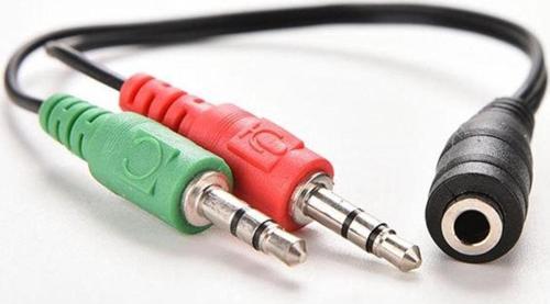 Bilgisayar Için 3.5 mm Aux Mikrofon Kulaklık Birleştirici Aux Splitter Kablo