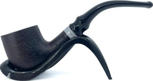 Bent Billiard Briar (Gül Kökü) 9 mm Filtreli El Yapımı Pipo - 2642