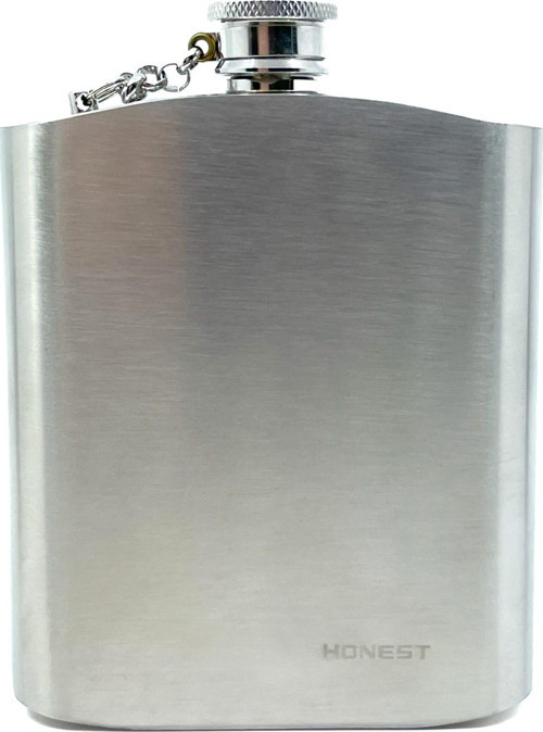 Paslanmaz Çelik Cep Matarası Zincirli Kapak - 7 OZ