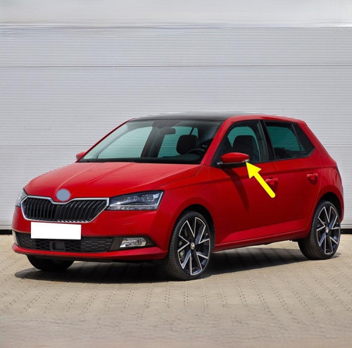 Skoda Fabia 3 2018-2021 Sol Dikiz Ayna Sinyal Lamba Camı 6V0949101