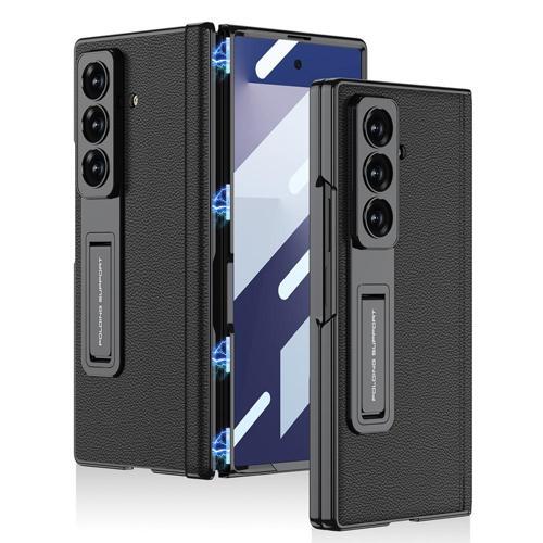 ​Galaxy Z Fold 7 Kılıf Deri Standlı Kıpta Premium Kılıf