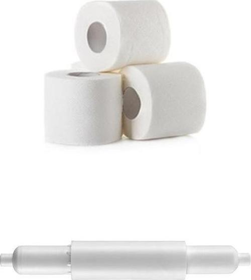Büro Ev Ofis Banyo Düzeni için Beyaz Wc Tuvalet Kağıdı Tutucu Makara