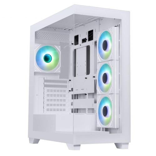 Ceto Premium White 850W 80+ Bronze PSU 4x120mm ARGB Fan ATX Temperli Cam Beyaz Gaming (Oyuncu) Kasa