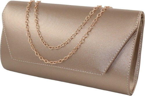 Bronz Abiye Çanta. Bronz Kadın Abiye Çanta. Abiye Bronz Kumaş Davet Gece Portföy Clutch Çanta.