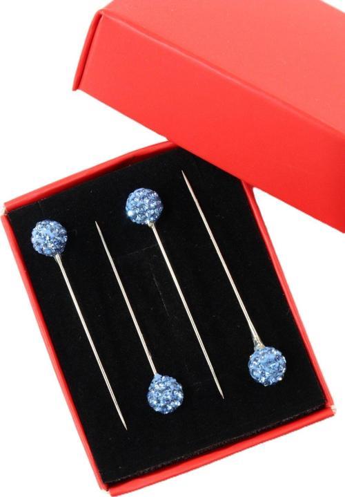 4’lü mavi taşlı eşarp iğnesi. Şal iğnesi. Türban iğnesi. Başörtü iğnesi. Eşarp ve şal iğnesi.