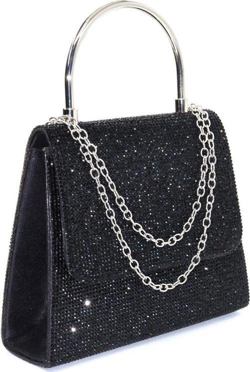 Siyah Taşlı Abiye çanta. Siyah Kadın Abiye Çanta. Siyah Abiye Çanta. Davet Gece Clutch Çanta.