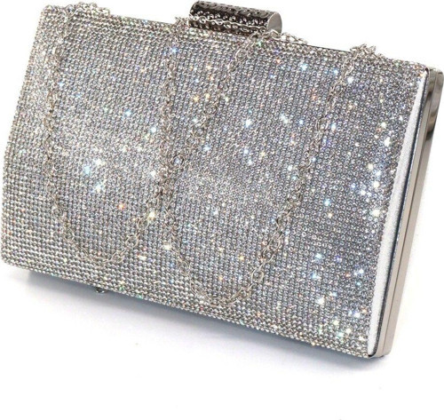 Taşlı gümüş abiye çanta. Clutch gümüş taşlı gece çantası. Abiye çanta gümüş. Gümüş abiye çantası.