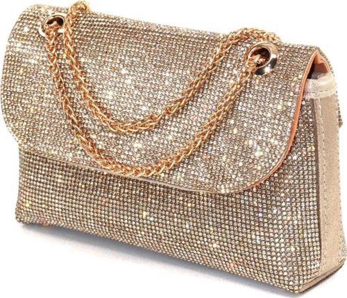 Taşlı gold abiye çanta. Kadın gold abiye taşlı çanta. Düğün mezuniyet portföy clutch davet çantası