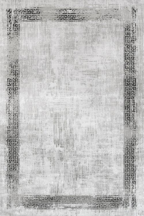 Gri Geometrik Etnik Modern Desenli Pamuk Makinada Yıkanabilir Hav Toz Vermez Leke Tutmayan Kaymaz Taban Dijital Makine Baskı Salon Yolluk Mutfak Halı