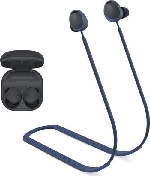 Galaxy Buds2 ile uyumlu Yumuşak Güçlü Silikon Özel Kaymaz Tasarım Spor Kaybolmaya Karşı Boyun İpi