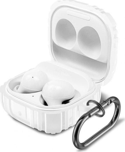 Samsung Galaxy Buds 2 Pro Ile Uyumlu Kulaklık Kılıf Fundamental Sert Koruyucu Kılıf Beyaz