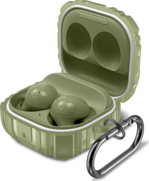 Samsung Galaxy Buds Live Pro Ile Uyumlu Kulaklık Kılıf Fundamental Sert Koruyucu Kılıf Yeşil